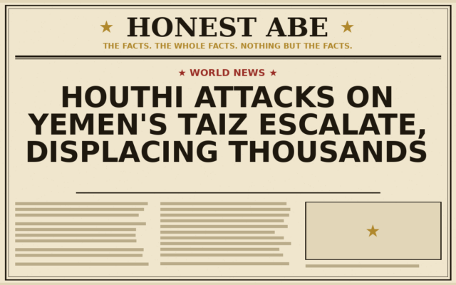 Houthi Attacks on Yemen’s Taiz Escalate, Displacing Thousands