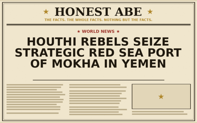Houthi Rebels Seize Strategic Red Sea Port of Mokha in Yemen