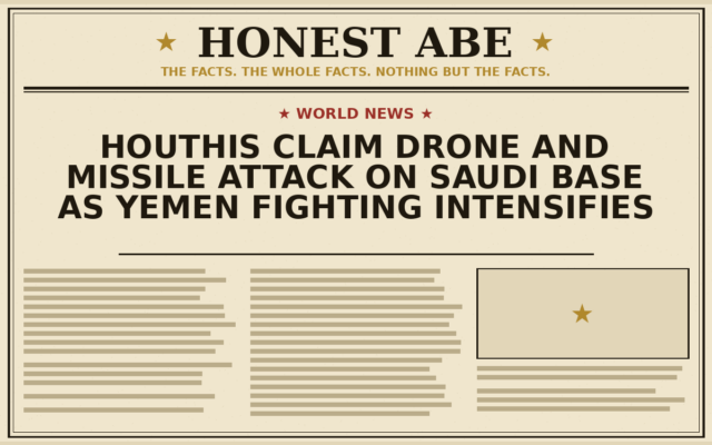 Houthis Claim Drone and Missile Attack on Saudi Base as Yemen Fighting Intensifies