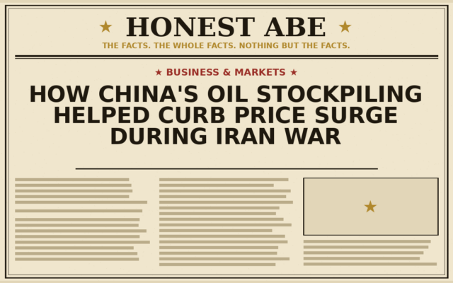 How China’s Oil Stockpiling Helped Curb Price Surge During Iran War