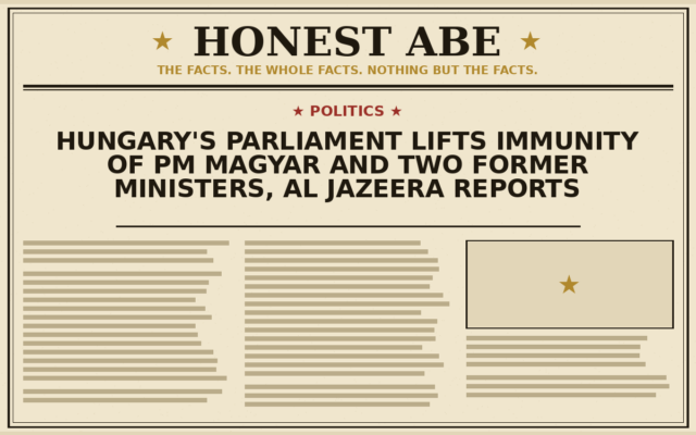 Hungary’s Parliament Lifts Immunity of PM Magyar and Two Former Ministers, Al Jazeera Reports
