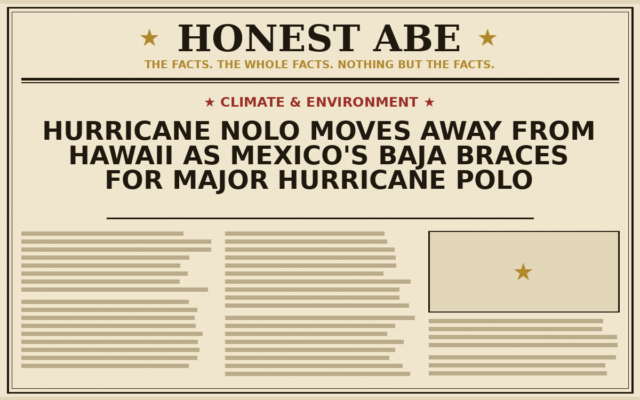 Hurricane Nolo Moves Away From Hawaii as Mexico’s Baja Braces for Major Hurricane Polo