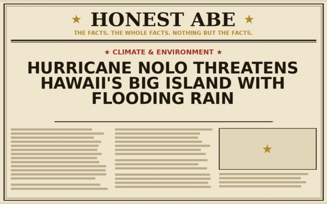 Hurricane Nolo Threatens Hawaii’s Big Island With Flooding Rain