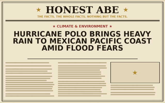 Hurricane Polo Brings Heavy Rain to Mexican Pacific Coast Amid Flood Fears