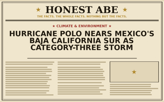 Hurricane Polo Nears Mexico’s Baja California Sur as Category-Three Storm