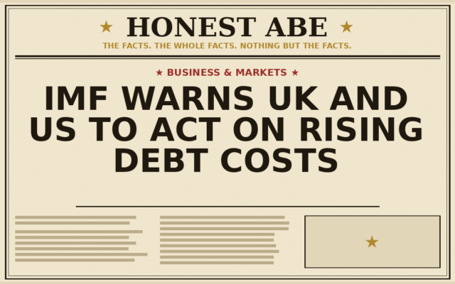 IMF Warns UK and US to Act on Rising Debt Costs