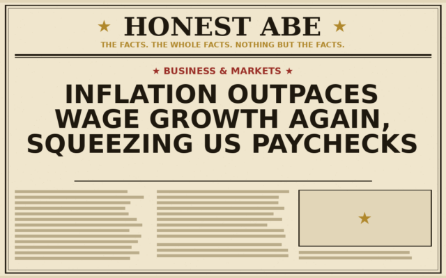 Inflation Outpaces Wage Growth Again, Squeezing US Paychecks