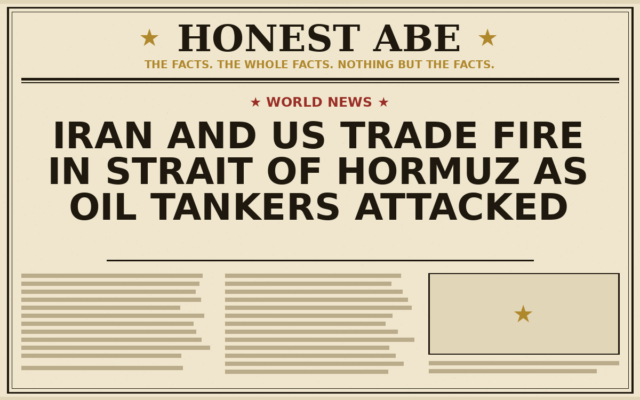 Iran and US Trade Fire in Strait of Hormuz as Oil Tankers Attacked