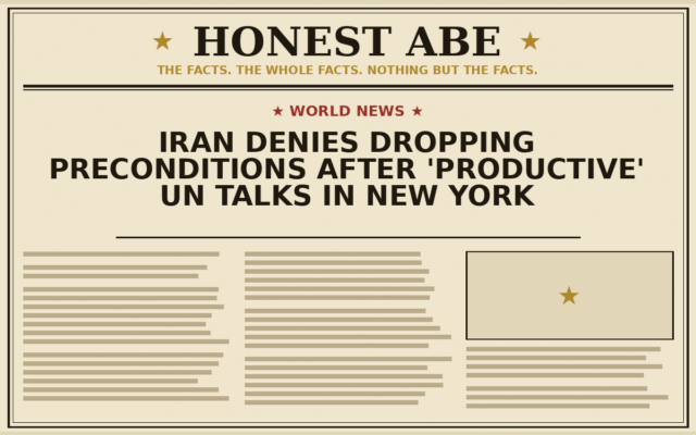 Iran Denies Dropping Preconditions After ‘Productive’ UN Talks in New York