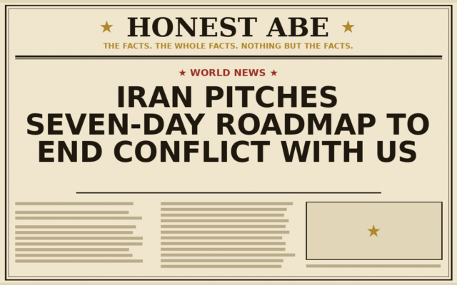 Iran Pitches Seven-Day Roadmap to End Conflict With US
