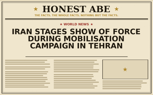 Iran Stages Show of Force During Mobilisation Campaign in Tehran