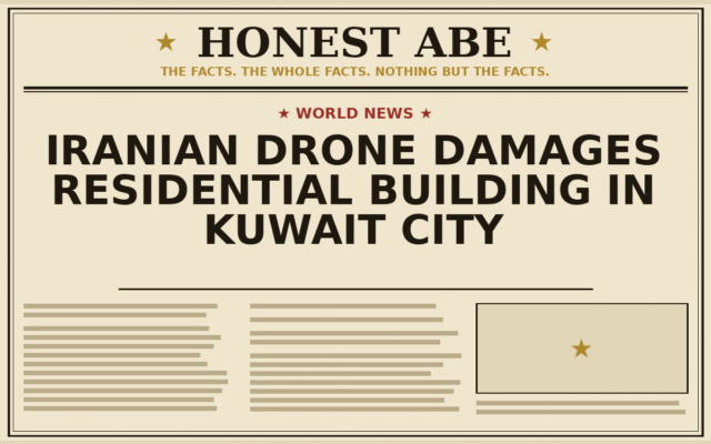 Iranian Drone Damages Residential Building in Kuwait City
