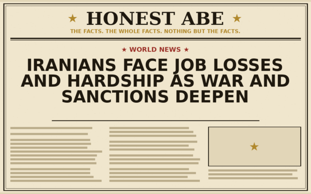 Iranians Face Job Losses and Hardship as War and Sanctions Deepen