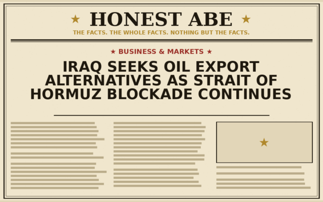 Iraq Seeks Oil Export Alternatives as Strait of Hormuz Blockade Continues