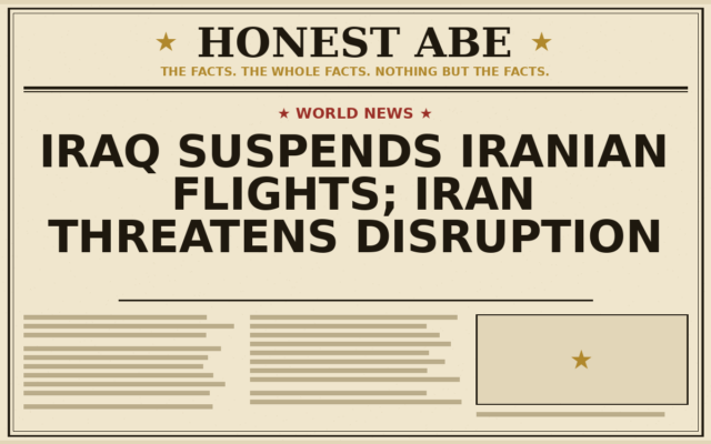 Iraq Suspends Iranian Flights; Iran Threatens Disruption