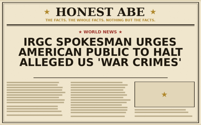 IRGC Spokesman Urges American Public to Halt Alleged US ‘War Crimes’