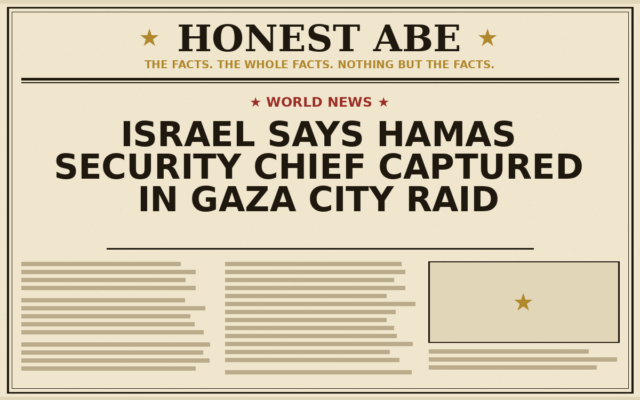 Israel Says Hamas Security Chief Captured in Gaza City Raid