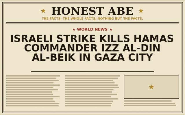 Israeli Strike Kills Hamas Commander Izz al-Din al-Beik in Gaza City