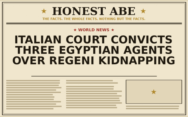 Italian Court Convicts Three Egyptian Agents Over Regeni Kidnapping
