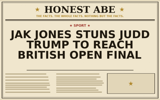 Jak Jones Stuns Judd Trump to Reach British Open Final
