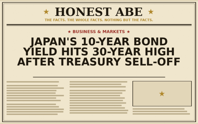 Japan’s 10-Year Bond Yield Hits 30-Year High After Treasury Sell-Off