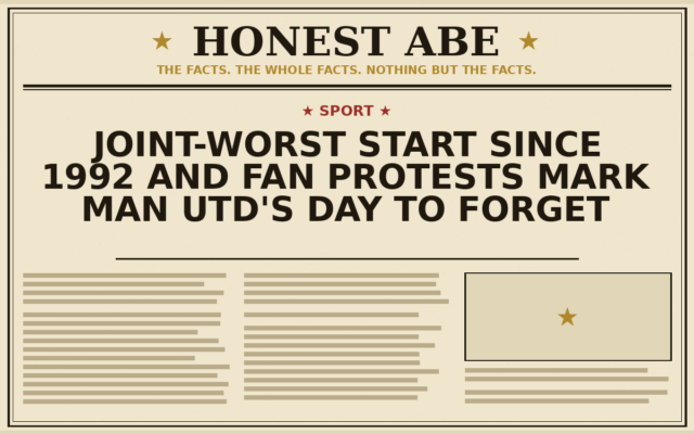 Joint-worst start since 1992 and fan protests mark Man Utd’s day to forget