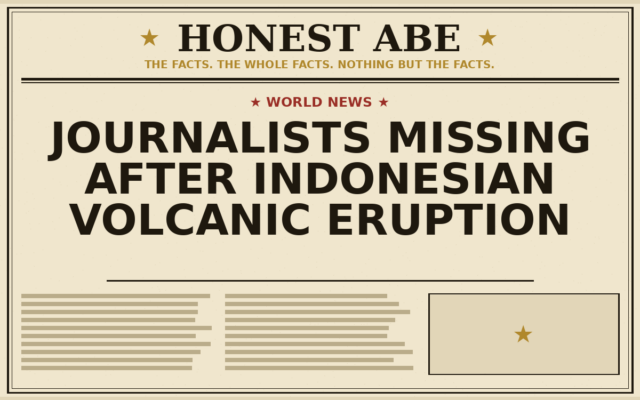Journalists Missing After Indonesian Volcanic Eruption