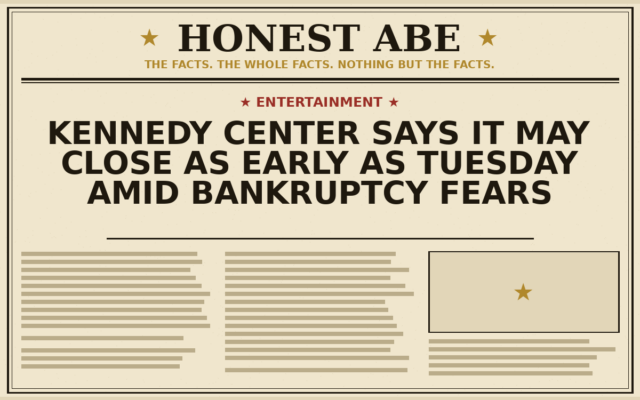 Kennedy Center Says It May Close as Early as Tuesday Amid Bankruptcy Fears