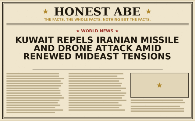 Kuwait Repels Iranian Missile and Drone Attack Amid Renewed Mideast Tensions