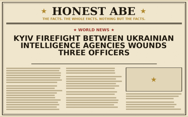 Kyiv Firefight Between Ukrainian Intelligence Agencies Wounds Three Officers