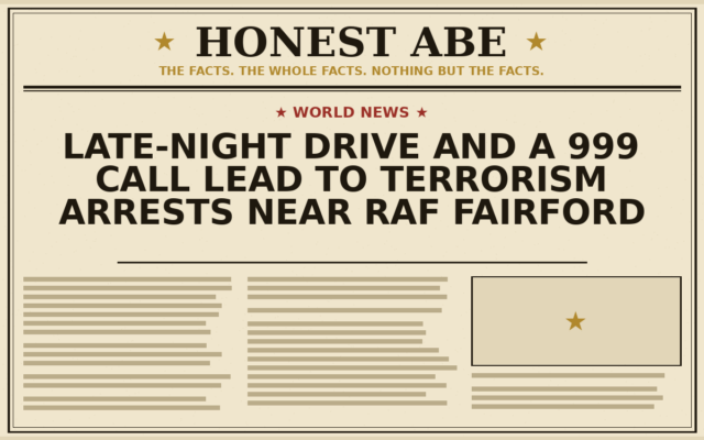 Late-Night Drive and a 999 Call Lead to Terrorism Arrests Near RAF Fairford