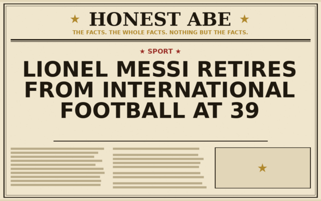 Lionel Messi Retires From International Football at 39