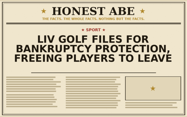 LIV Golf Files for Bankruptcy Protection, Freeing Players to Leave