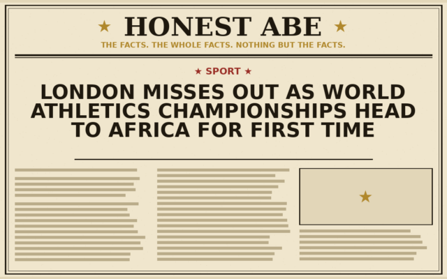 London Misses Out as World Athletics Championships Head to Africa for First Time