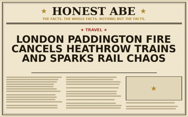 London Paddington Fire Cancels Heathrow Trains and Sparks Rail Chaos