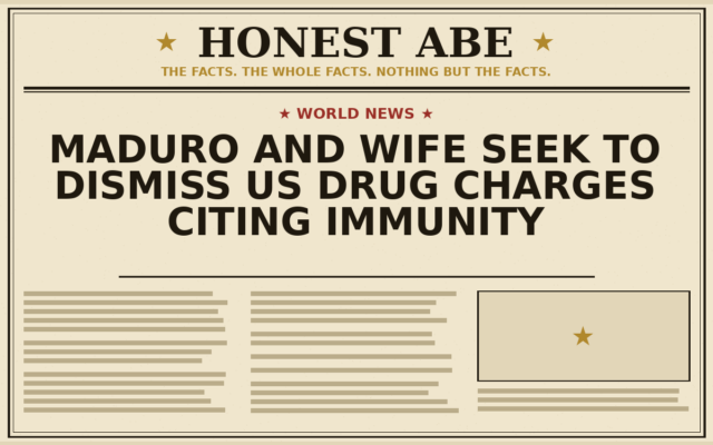 Maduro and Wife Seek to Dismiss US Drug Charges Citing Immunity