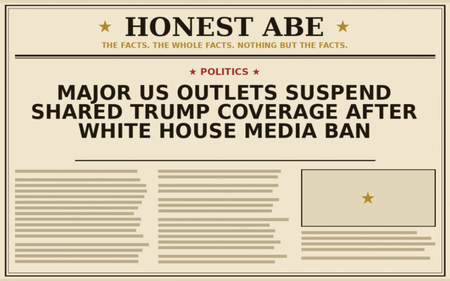 Major US Outlets Suspend Shared Trump Coverage After White House Media Ban