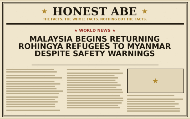 Malaysia Begins Returning Rohingya Refugees to Myanmar Despite Safety Warnings