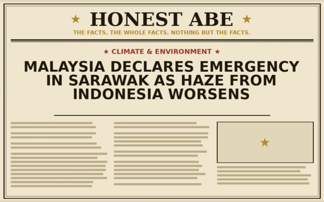 Malaysia Declares Emergency in Sarawak as Haze From Indonesia Worsens