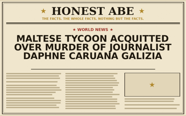 Maltese Tycoon Acquitted Over Murder of Journalist Daphne Caruana Galizia