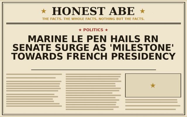 Marine Le Pen Hails RN Senate Surge as ‘Milestone’ Towards French Presidency