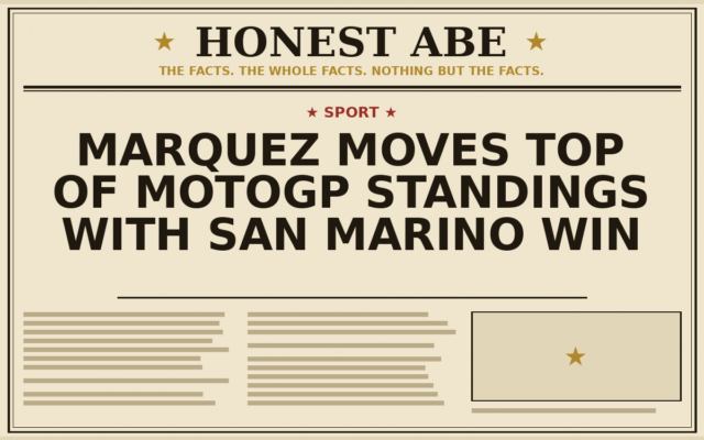 Marquez Moves Top of MotoGP Standings With San Marino Win