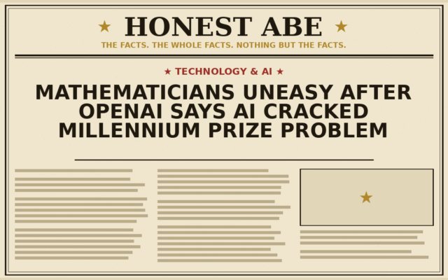 Mathematicians Uneasy After OpenAI Says AI Cracked Millennium Prize Problem