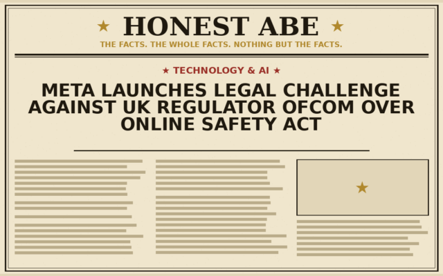 Meta Launches Legal Challenge Against UK Regulator Ofcom Over Online Safety Act