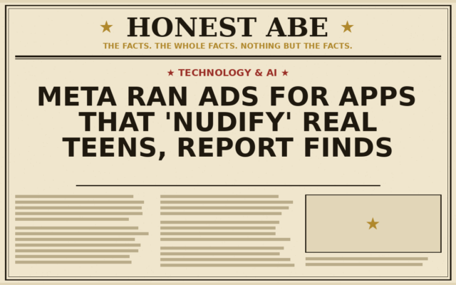 Meta Ran Ads for Apps That ‘Nudify’ Real Teens, Report Finds