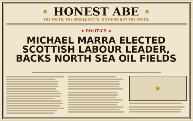 Michael Marra Elected Scottish Labour Leader, Backs North Sea Oil Fields