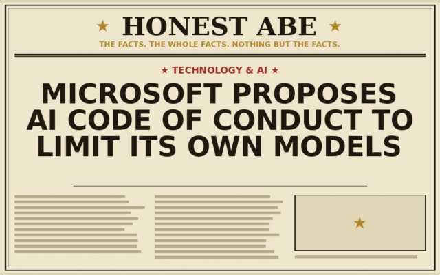 Microsoft Proposes AI Code of Conduct to Limit Its Own Models
