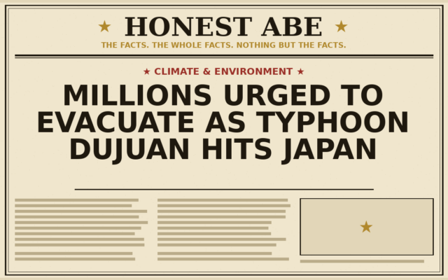 Millions Urged to Evacuate as Typhoon Dujuan Hits Japan