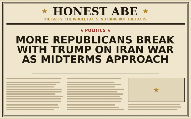 More Republicans Break With Trump on Iran War as Midterms Approach