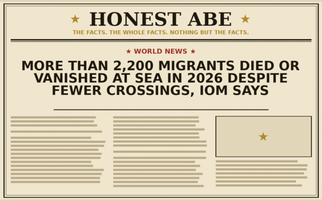 More Than 2,200 Migrants Died or Vanished at Sea in 2026 Despite Fewer Crossings, IOM Says
